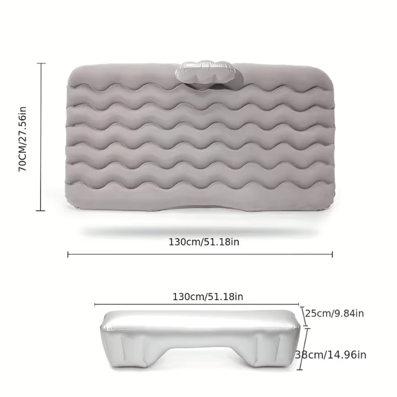 Car Backset Inflatable Mattress with Underbed Support