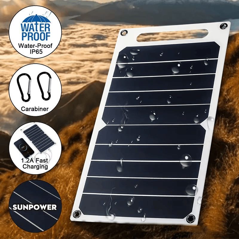 Portable 30W Solar Device Charger with USB Socket