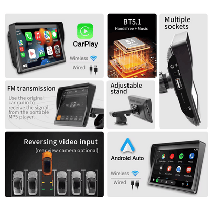 Car Multimedia Console with 7-inch display