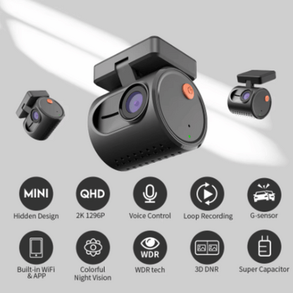 Mini HD Dashcam with Voice Control
