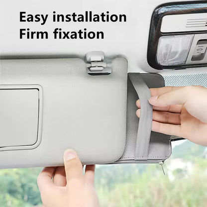 Car Sun Visor Leather Organiser